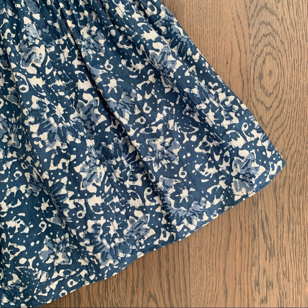NWT Ulla Johnson Rosemarie in Blue Batik Print Cotton Size 2 - Picture 7 of 8